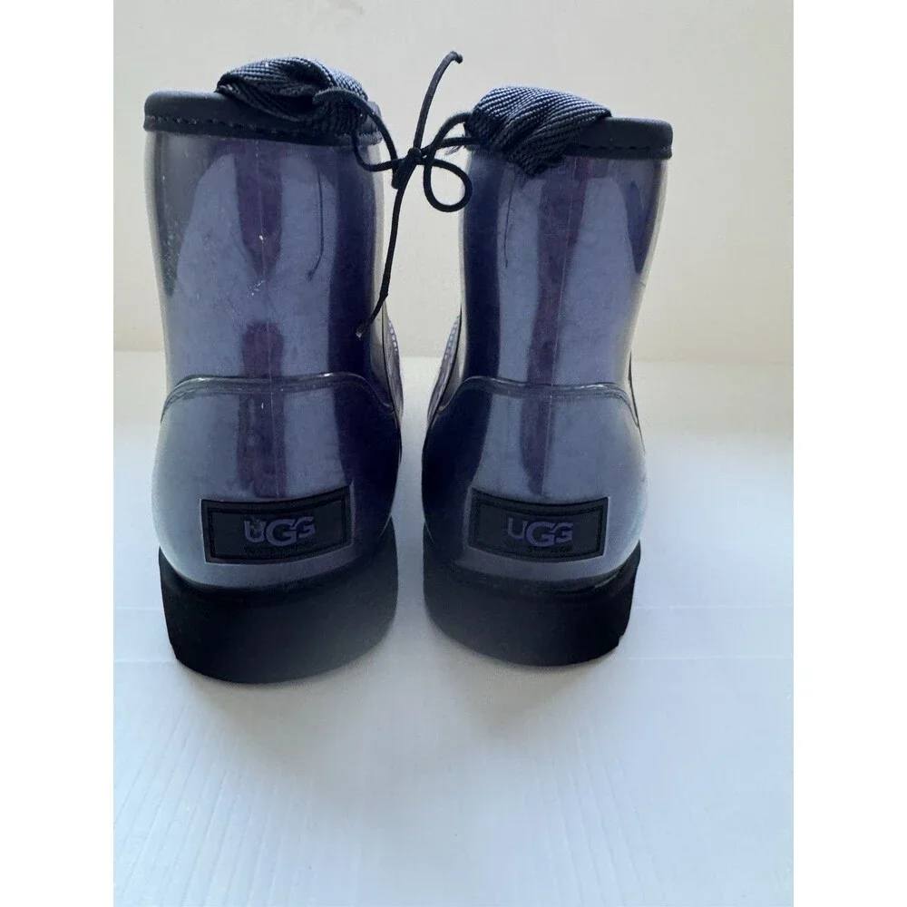 UGG Classic Clear Mini Purple Waterproof Boots Women US 6 EU 37 Shearling